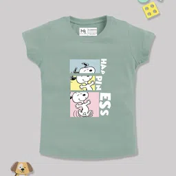 YK X Minute Mirth Infant Girls Peanuts Printed Pure Cotton T-shirt-picture-44