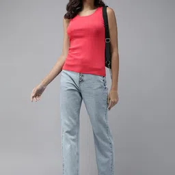 Roadster Women Solid Tank Top image 5