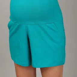 The Mom Store Women High-Rise Maternity Shorts image 5