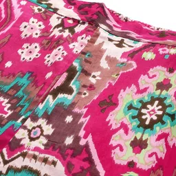 Readiprint Fashions Plus Size Printed Pure Cotton Tunic With Trousers image 3