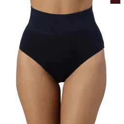 BLOSSOM Women Pack Of 2 Assorted High-Rise Anti-Bacterial Tummy Tucker Briefs image 1