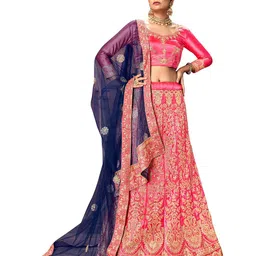 Maroosh Embroidered Thread Work Unstitched Lehenga & Blouse With Dupatta-picture-16