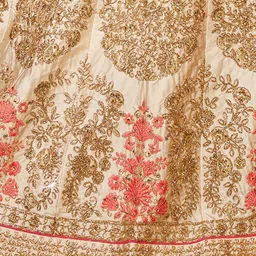 Maroosh Embroidered Thread Work Unstitched Lehenga & Blouse With Dupatta image 2