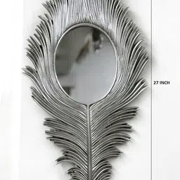 VAS collection home Ethnic Motifs Grey Textured  Wooden Wall Mirrors image 2