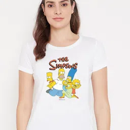 Kook N Keech Disney Women White Printed T-shirt-image-64