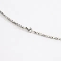 THE BEAR HOUSE Men Silver-Plated Stainless Steel Pendant With Chain image 3