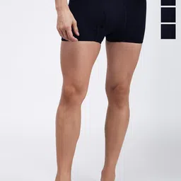 AMUL COMFY Pack Of 4 Pure Cotton Solid Trunks AC-MTROE-NVY-XS-4PC-picture-25