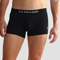 U.S. Polo Assn. Pack Of 2 Men Solid Details Mid Rise Shorts Trunks  OET11-ZG0-P2 image 1