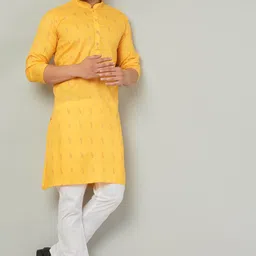 armaan ethnic Men Pure Cotton Kurta Pyjama Set-picture-11