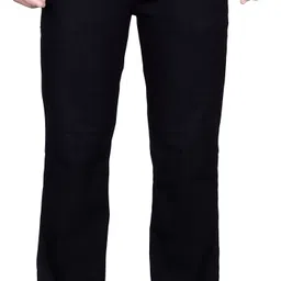 just black Men Regular Mid Rise Black Jeans-picture-24