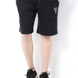 van heusen Solid Men Black Sports Shorts-picture-14