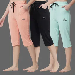 Women Multicolor Capri-image-75