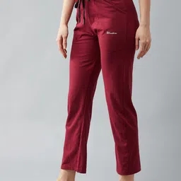 blinkin Women Solid Red Track Pants-picture-12