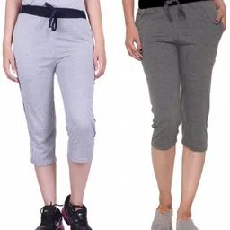 feelblue Solid Women Three Fourths-picture-32