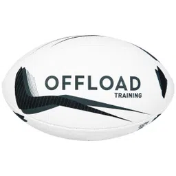 R300 Size 5 Rugby Ball - Black-image-76