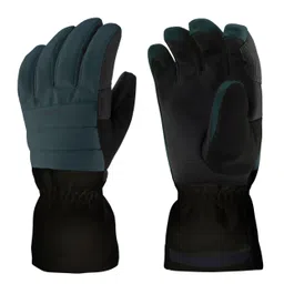 wedze ADULT SKI GLOVES 500 GREEN AND BLACK-picture-10