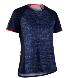 rockrider Women's Short-Sleeved Mountain Bike Jersey ST 100 - Navy Blue-picture-20