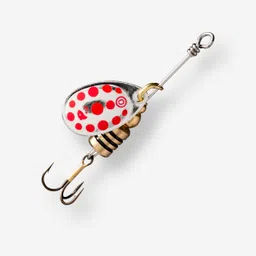 Fishing Spinner Weta _DIESE_0 - Silver Red Dots-image-9