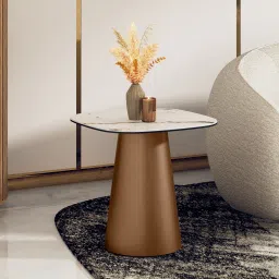 Aeris Metal Side Table in Pluto Spanish ceramic Finish-image-0