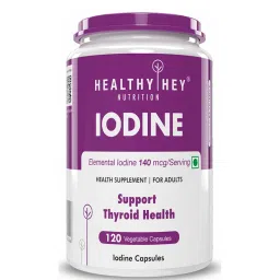 HealthyHey Nutrition Iodine | Supplement to Support The Thyroid and Maintain Healthy Cellular Metabolism* | 120 Veg Capsules-image-69