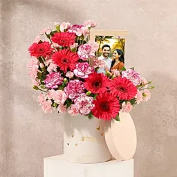 Purple N Pink Carnation Frame Gift-picture-33