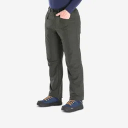 Men Warm Water-repellent Hiking Trousers SH100 - Green-image-40