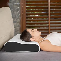MASHUR FAB Cervical Pillow for Neck Pain & Shoulder Pain Relief-Memory Foam Pillow for Sleeping-Orthopedic Pillow for Spondylitis-Ortho Neck Support Contour Medical Pillow (Black) image 2