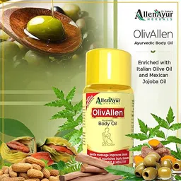 hephboard ALLEN AYUR HERBALS Olivallen Ayurvedic Body Oil (500Ml X 2) image 2