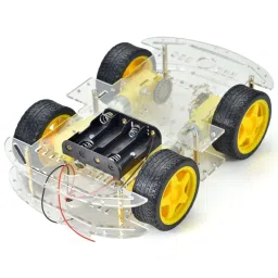 4WD Robot Car Chassis kit – DIY Four wheel Drive smart car image 1