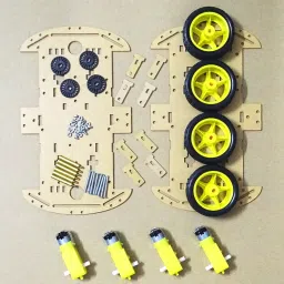 4WD Robot Car Chassis kit – DIY Four wheel Drive smart car image 2