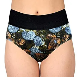 selfcare Women's Cotton Sinker High Rise Waistband Full Covrage Tummy Control Hipsters Panties Pack of 3 image 4