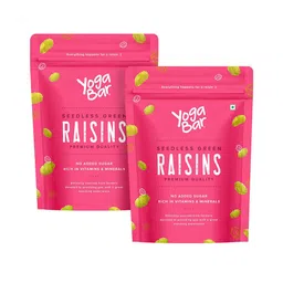 Yogabar Seedless Green Raisins,  500 g  Natural (Pack of 2) -image-62