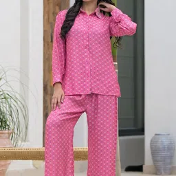 Divena Abstract Printed Shirt With Trousers-picture-28