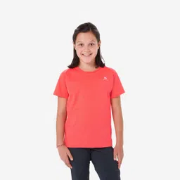 Junior Hiking T-Shirt MH500 Strawberry Pink-image-5