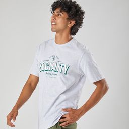 domyos Men's T-Shirt For Gym 500-Grey Print-picture-31
