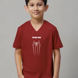 Friskers Boys Typography Printed Slim Fit Pure Cotton T-shirt image 1