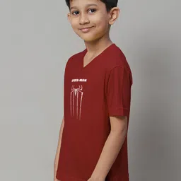 Friskers Boys Typography Printed Slim Fit Pure Cotton T-shirt image 4