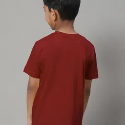 Friskers Boys Typography Printed V-Neck Cotton Slim Fit T-shirt image 5