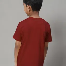 Friskers Boys Typography Printed Slim Fit Pure Cotton T-shirt image 5