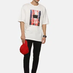 IMPACKT Graphic Printed Oversized Pure Cotton T-shirt image 5