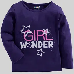 KUCHIPOO Girls Pack of 5 Multicoloured Graphic Printed T-shirt image 3