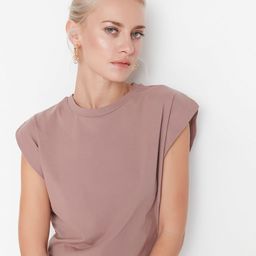 Trendyol Extended Sleeves Pure Cotton T-shirt-picture-43