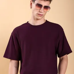 HIGHLANDER Popcorn Structured Oversized T-shirt-image-12