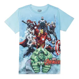 Marvel by Wear Your Mind Boys Blue Avengers Printed T-shirt-picture-32