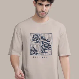 BULLMER Graphic Printed Oversized Cotton T-shirt-picture-40