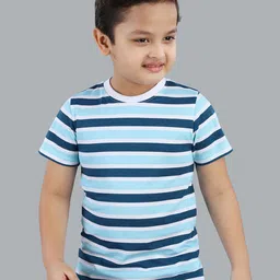 3PIN Boys Striped Round Neck Short Sleeves Cotton T-shirt-picture-32