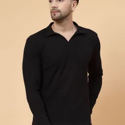 Rigo  Checked Polo Collar Cotton Casual T-shirt-picture-21