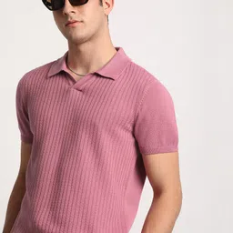 THE BEAR HOUSE Men Striped Regular Fit Cotton Polo Collar T-Shirt-picture-57