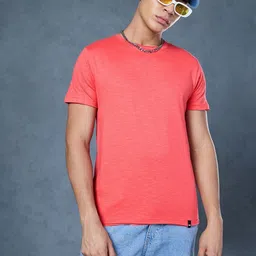 Bewakoof Air 1.0 Round Neck Short Sleeves Cotton Raw Edge T-shirt-picture-19