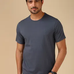 Van Heusen Innerwear Men Solid Crew Neck Short Sleeves T-Shirt-picture-34